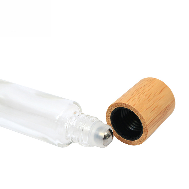 10ml 15ml Transparent Refillable Glass Essential Oil Roll On Bottle