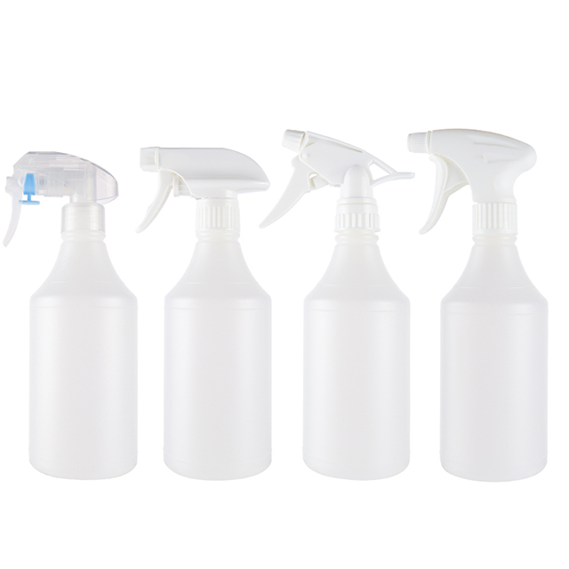 White PE Outdoor Use Fine Mist Spray Bottle 500ml Deodorant Stick Container Hand Sanitizer Bottle 