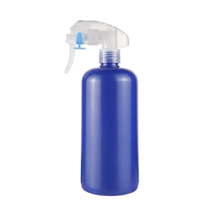 Manufacturer 500ml Plastic Blue Empty Trigger Spray Bottle for Cleaning Packaging