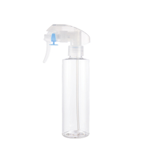 Custom Logo 250ml 9 Oz PET Fine Mist Water Trigger Sprayer Bottle Clear Cleaning Detergent Spray Bottle