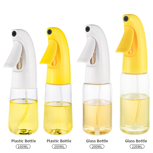 160ml 200ml Plastic Colored Olive Oil Sprayer Baking Salad Oil Spray Bottle For Kitchen Cooking Barbecue