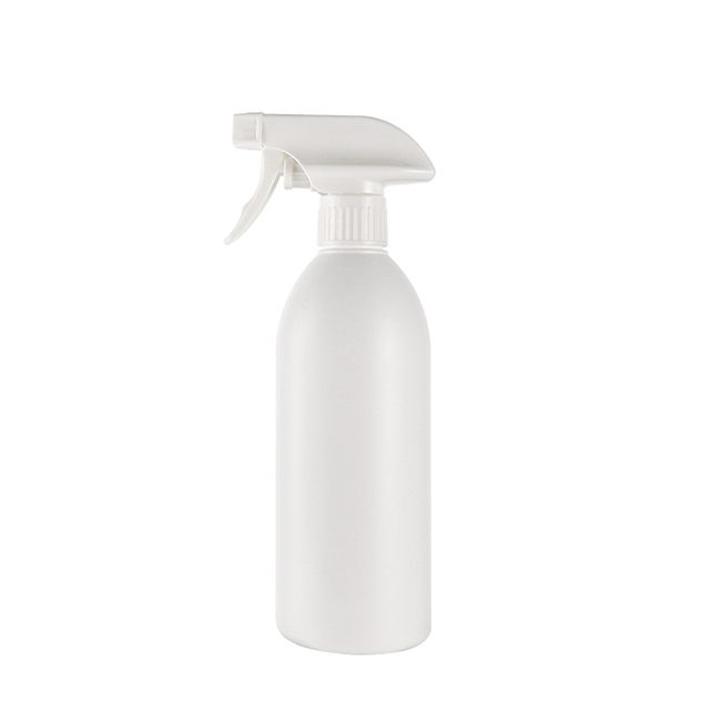 500ml Empty White Plastic PE Trigger Sprayer Bottle For Cleaner Spray