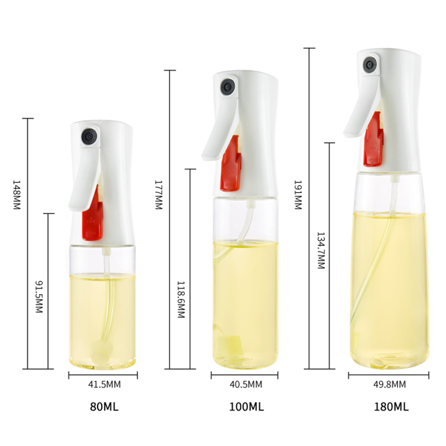 Reusable Cooking Oil Spray Bottle Multifunctional Olive Oil Vinegar Dispenser for Household Kitchen Outdoor Barbecue