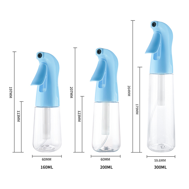 New 200ml Color Hair Sprayer Bottle Portable Trigger Fine Mist Cosmetic Moisturizing Continuous Spray Bottle