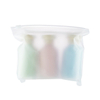 100ml Colorful Plastic Shampoo Liquid Bottle with Flip Lid - Portable, Squeezable Travel Cosmetic And Personal Care Bottle Set