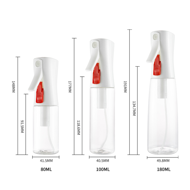 Manufacturer 80ml 100ml Pet Toner Skin Care Perfume Empty Spray Bottle Reusable Plastic Continuous Spray Bottle