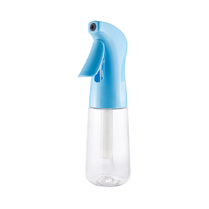 Newly Designed 160ml 200ml Blue Clear Plastic Fine Mist Trigger Spray Bottle Hair Salon Continuous Spray Bottle