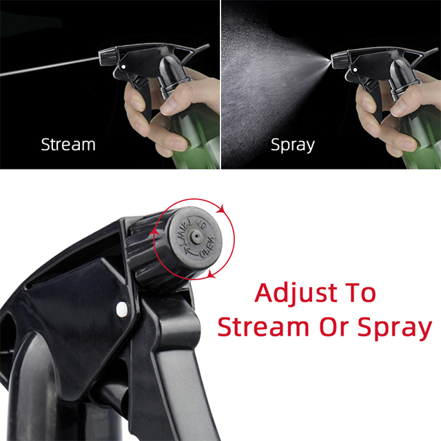 PET Bottles 10 Oz 300ml 500ml Chemical Cleaning Stain Removal Spray Bottle With Trigger Sprayer