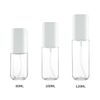 Reusable 80ml 100ml 120ml Plastic Square Mini Spray Bottle Travel-sized Lotion Pump Bottle for Personal Care Cosmetics Packaging