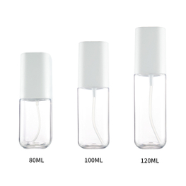 Reusable 80ml 100ml 120ml Plastic Square Mini Spray Bottle Travel-sized Lotion Pump Bottle for Personal Care Cosmetics Packaging