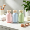 100ml Colorful Plastic Shampoo Liquid Bottle with Flip Lid - Portable, Squeezable Travel Cosmetic And Personal Care Bottle Set