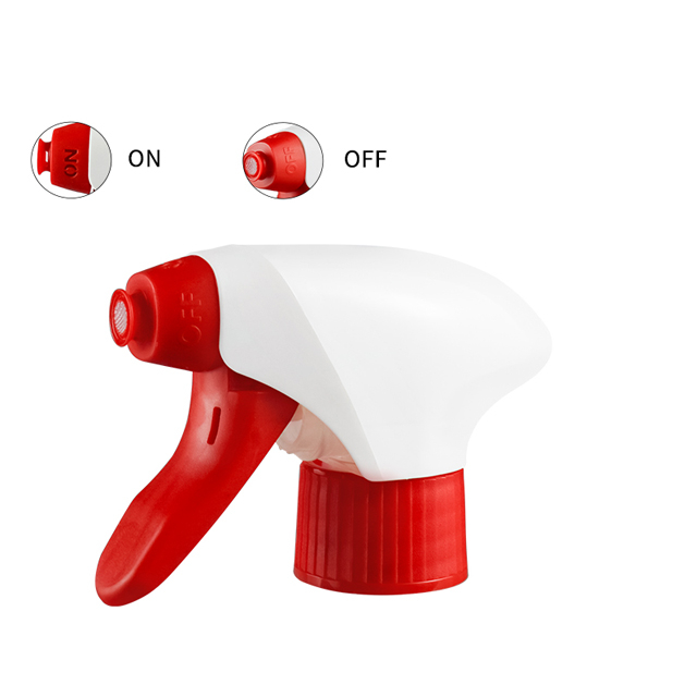 28mm Red White All Plastic Foam Trigger Sprayer for Kitchen Cleaning Car Maintenance