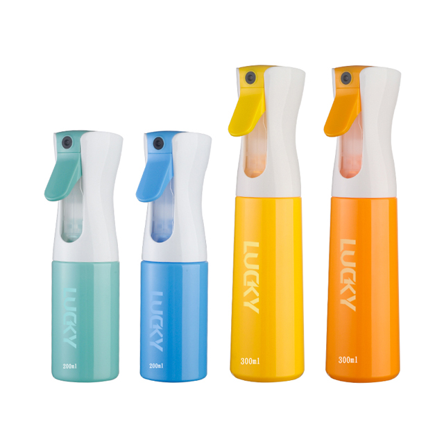 Wholesale 300ml White Black Plastic Fine Mist Continuous Spray Bottle Reusable Salon Hair Sprayer Bottle
