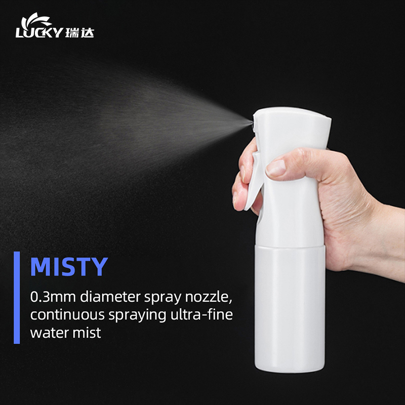 200ML Injection Matte Blue Continuous Water Hair Fine Mist Spray Bottle Plastic Alcohol Cleaning Sprayer Bottle
