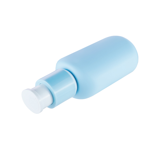 Unique 30ml 50ml 80ml Blue PE Skin Care Cosmetic Lotion Pump Bottle Plastic Travel Shower Gel Shampoo Bottles