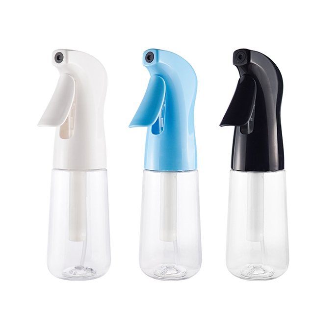 160ml 200ml Blue Clear Plastic Fine Mist Trigger Spray Bottle Hair Salon Continuous Spray Bottle