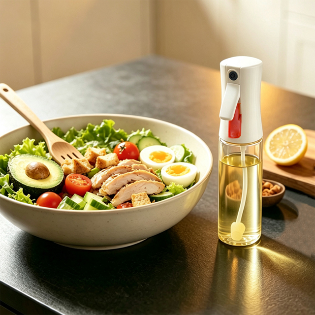Reusable Cooking Oil Spray Bottle Multifunctional Olive Oil Vinegar Dispenser for Household Kitchen Outdoor Barbecue