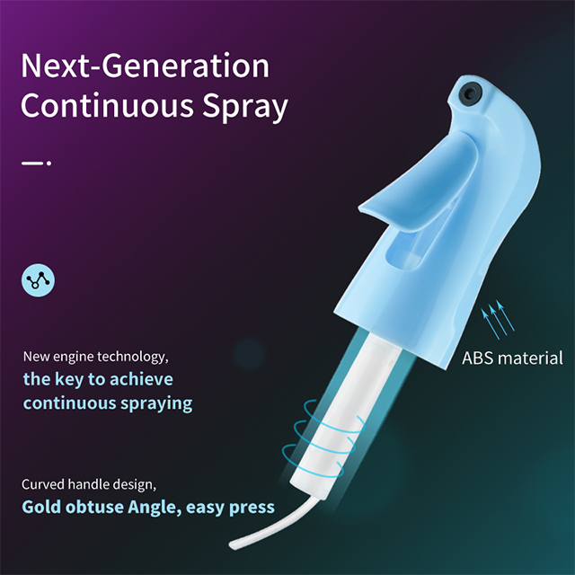 Factory Newly Designed 200ml Color Pet Continuous Spray Bottle for Personal Care Household Cleaning