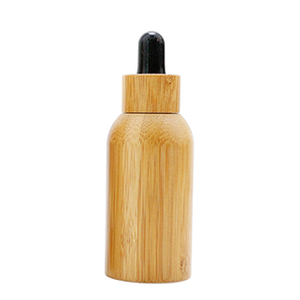5 10 15 20 30 50ML 100ML Bamboo Lid Wood Glass Essential Oil Dropper Bottles