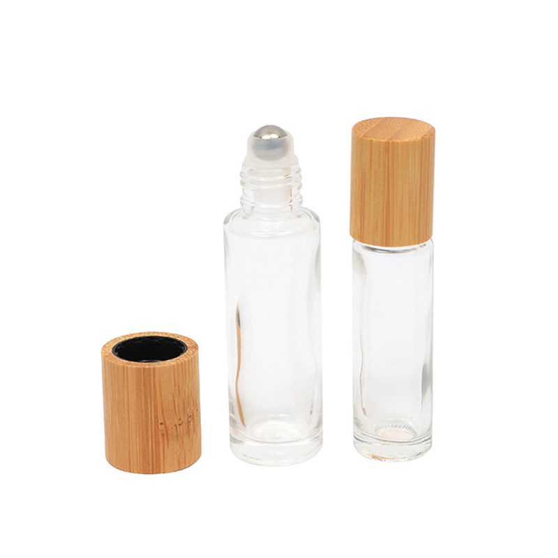 10ml 15ml Transparent Refillable Glass Essential Oil Roll On Bottle