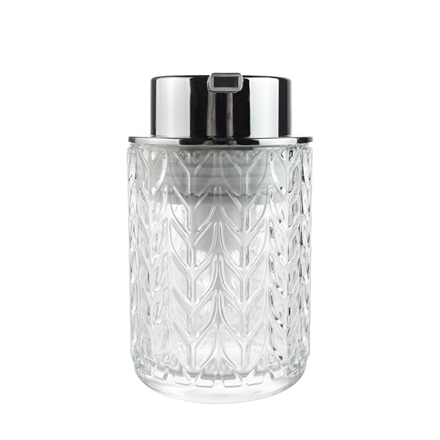 Luxury 200ml Round Foam Soap Pump Bottle Hand Sanitizer Body Wash Glass Foam Bottle