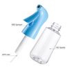 Newly Designed 160ml 200ml Blue Clear Plastic Fine Mist Trigger Spray Bottle Hair Salon Continuous Spray Bottle