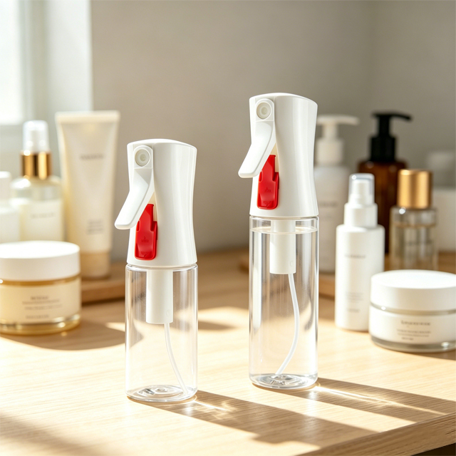 Portable Transparent Continuous Fine Mist Spray Bottle New Design Plastic Hydrating Beauty Hair Care Container
