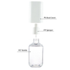 Reusable 80ml 100ml 120ml Plastic Square Mini Spray Bottle Travel-sized Lotion Pump Bottle for Personal Care Cosmetics Packaging