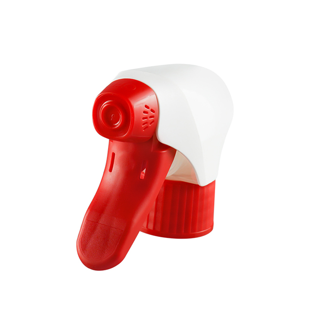 Newly Designed 28mm Colored Acid Alkali Resistant Non-Spill Cleaner All Plastic Trigger Sprayer PP Garden Sprayer Head Bottles