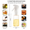 High Quality 160ml/200ml PET Empty Plastic Oil Spray Bottle PP Oil Sprayer for Kitchen Cooking Barbecue Salads