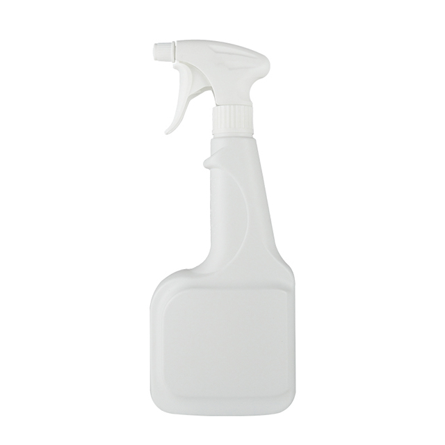 500ml HDPE Empty Plastic White Trigger Spray Bottle For Kitchen Household Cleaning