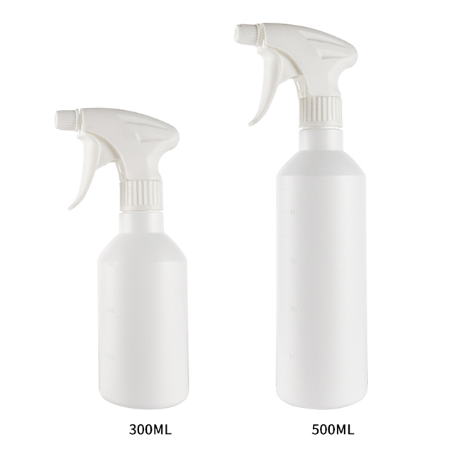300ml 500ml White Pet Empty Alcohol Plastic Hair Plastic Trigger Spray Bottle