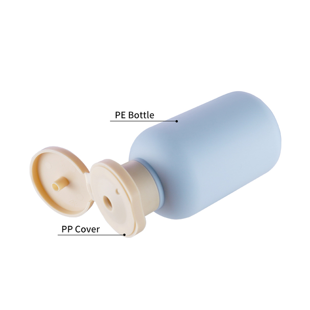 100ml Colorful Plastic Shampoo Liquid Bottle with Flip Lid - Portable, Squeezable Travel Cosmetic And Personal Care Bottle Set
