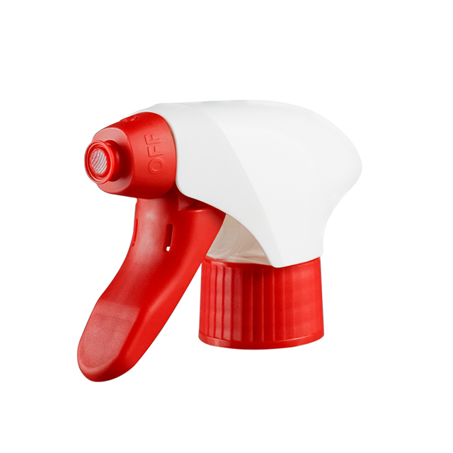 28mm Red White All Plastic Foam Trigger Sprayer for Kitchen Cleaning Car Maintenance