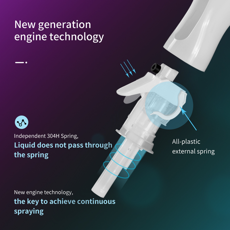 200ML Injection Matte Blue Continuous Water Hair Fine Mist Spray Bottle Plastic Alcohol Cleaning Sprayer Bottle