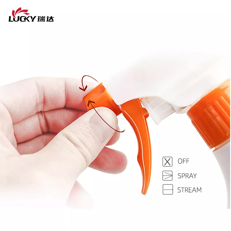 HDPE Plastic Empty Trigger Spray Bottle 300ml White Reusable Sprayer for Garden Watering Car Cleaning Alcohol Disinfection