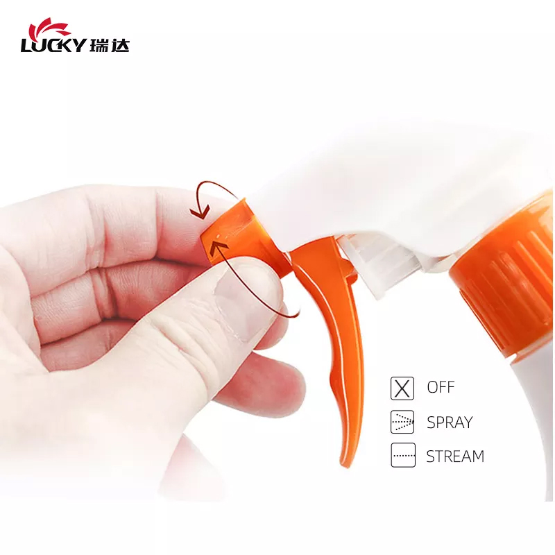 HDPE Plastic Empty Trigger Spray Bottle 300ml White Reusable Sprayer for Garden Watering Car Cleaning Alcohol Disinfection