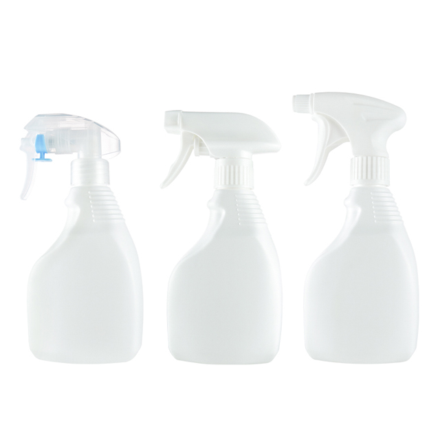 300ml White Reusable HDPE Plastic Empty Trigger Spray Bottle for Kitchen & Household Cleaning Liquids