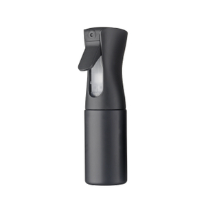 China High Quality 200ML 300ML Matte Black Water Hair Spray Plastic Sprayer Bottle Alcohol Fine Mist Continuous Spray Bottle