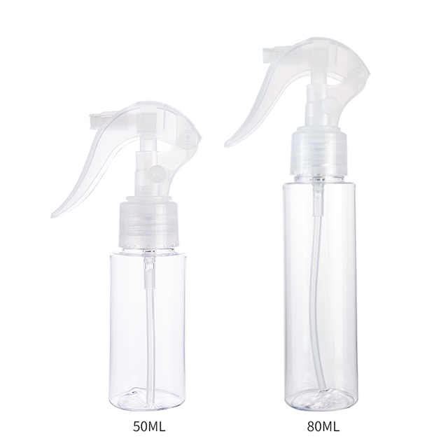 50ml 80ml Clear Mini Sprayer Plastic Perfume Sprayer Bottle Fine Mist Hydrating Cosmetic Empty Hair Spray Bottle