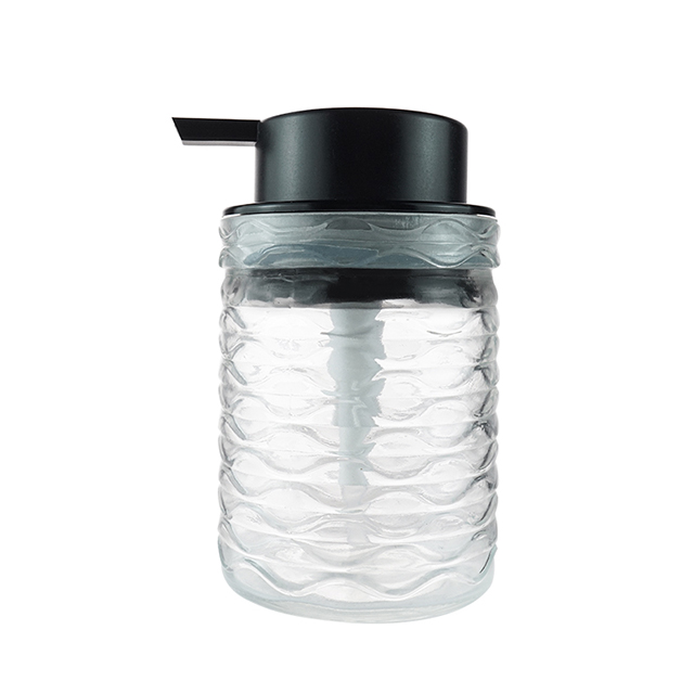 200ml Glass Hotel Glass Transparent Shampoo Lotion Pump Bottle