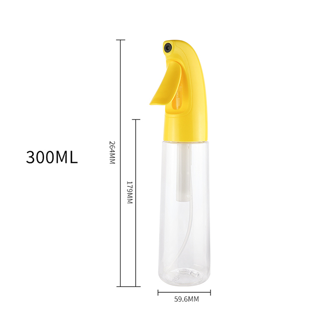 High Quality Plastic Color 300ml Reusable Empty Sprayer Bottle Cosmetics Personal Care Alcohol Continuous Spray Bottle