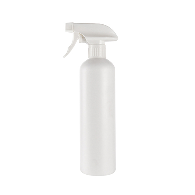Custom 500ml 17oz PE White Home Pet Cleaning Empty Spray Bottle Plastic Garden Fine Mist Sprayer