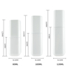 Reusable 80ml 100ml 120ml Plastic Square Mini Spray Bottle Travel-sized Lotion Pump Bottle for Personal Care Cosmetics Packaging