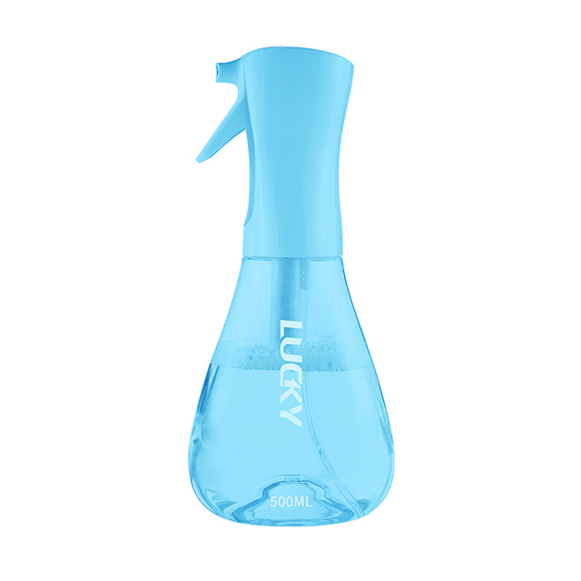 Manufacturer Custom Blue 500ml Plastic Foam Continuous Spray Bottle Washing Cleaning Soap Dispenser Empty Foam Bottle