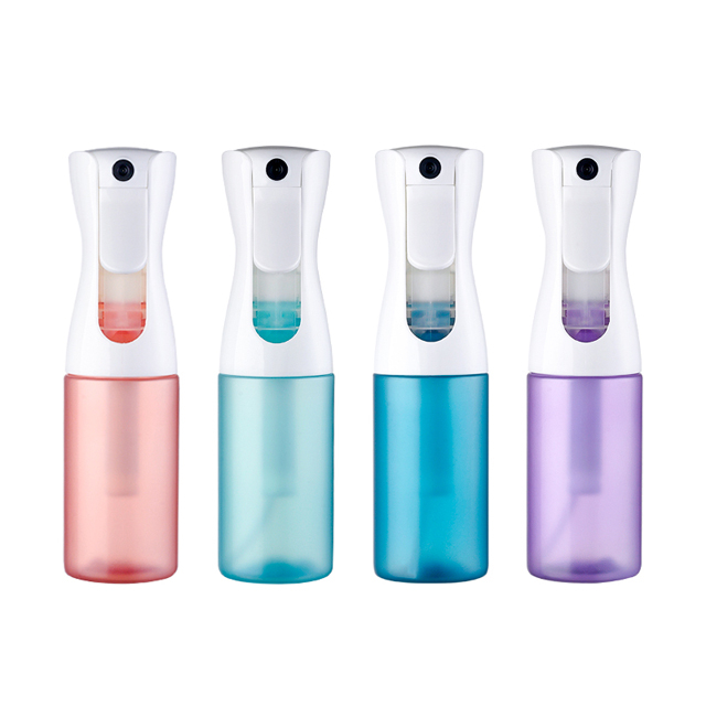 200ML Injection Matte Blue Continuous Water Hair Fine Mist Spray Bottle Plastic Alcohol Cleaning Sprayer Bottle