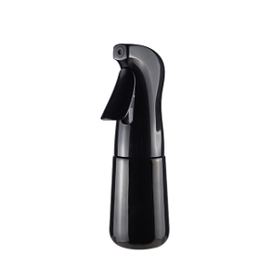 Factory Newly 160ml Black Transparent Pet Continuous Spray Bottle for Personal Care Household Cleaning