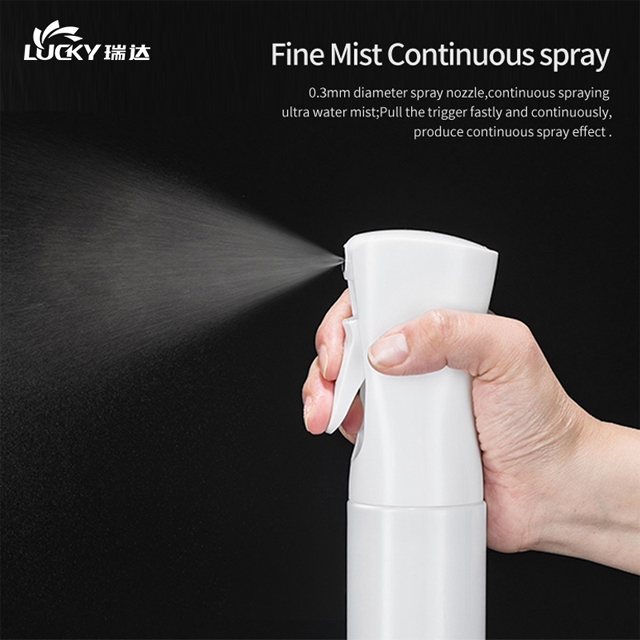 OEM 500ml Reusable PET Continuous Spray Bottle Lock Nozzle for Indoor Cleaning Outdoor Gardening Disinfecting