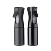 China High Quality 200ML 300ML Matte Black Water Hair Spray Plastic Sprayer Bottle Alcohol Fine Mist Continuous Spray Bottle