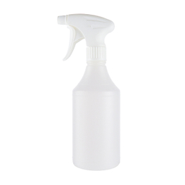 White PE Outdoor Use Fine Mist Spray Bottle 500ml Deodorant Stick Container Hand Sanitizer Bottle 